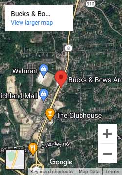Bucks and Bows Google Map